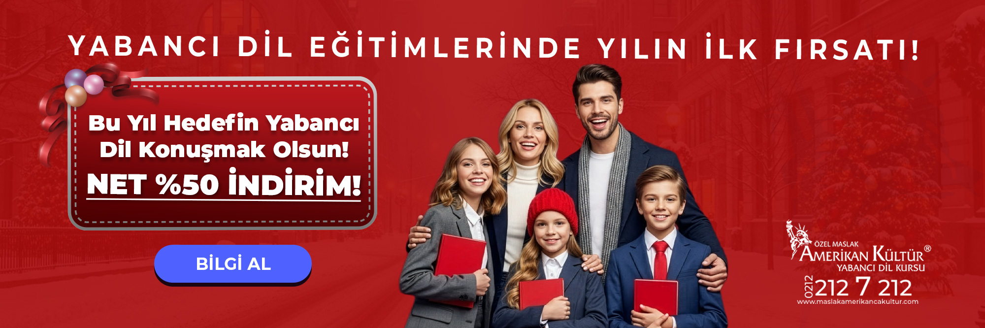 Yabancı Dil Eğitimlerinde Yılın Son Fırsatı! Net %30 İndirim!